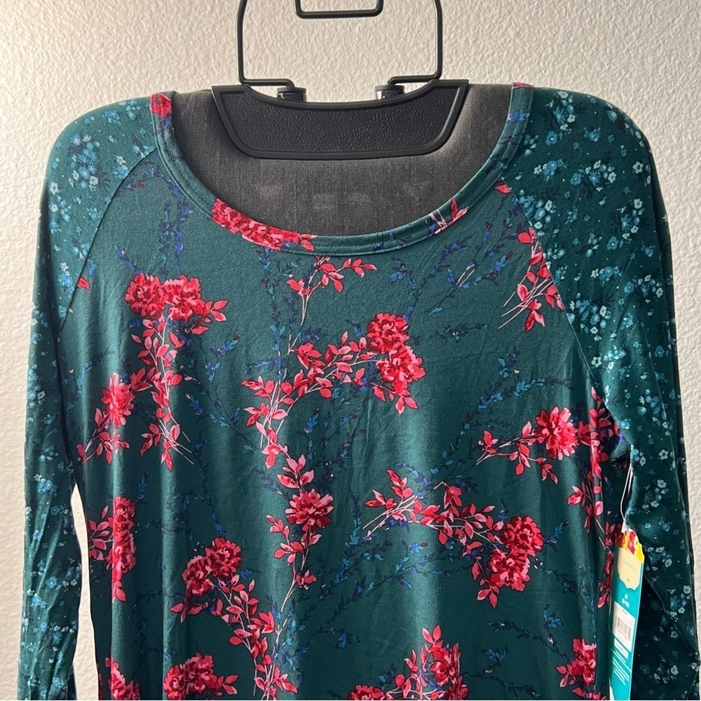 The Pioneer Woman Green Floral Knit Dress Size M - Picture 2 of 10